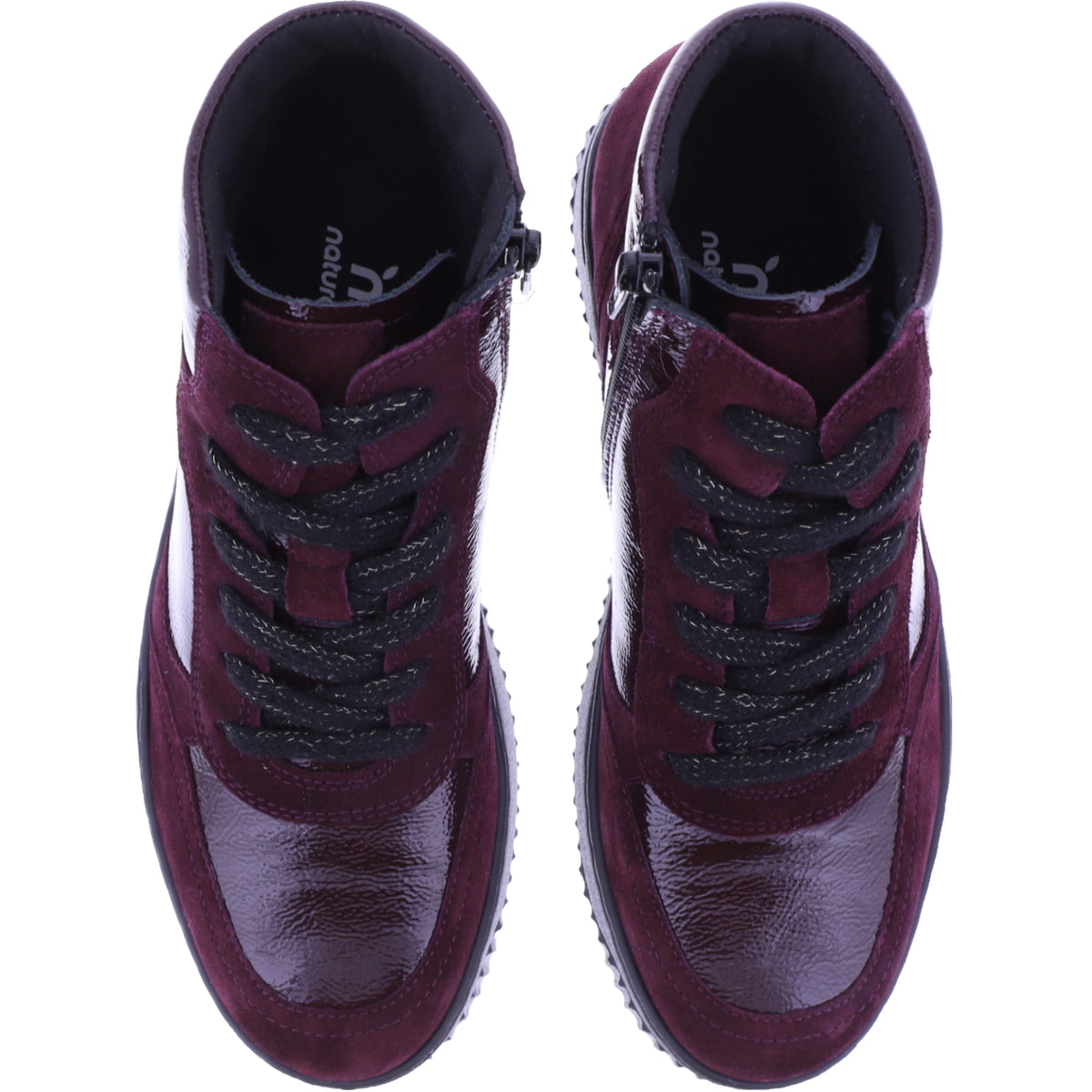 Hartjes | Boogie Boot | Aubergine | Lack- & Veloursleder | Weite: H | 1721950-1010 | Damen Booties