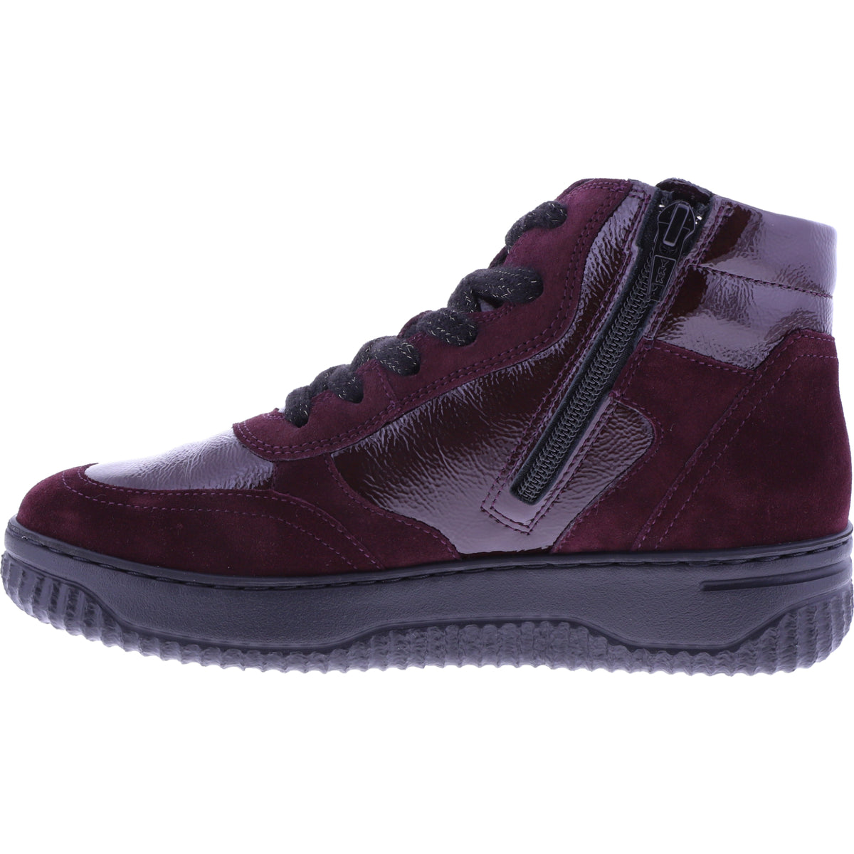 Hartjes | Boogie Boot | Aubergine | Lack- & Veloursleder | Weite: H | 1721950-1010 | Damen Booties