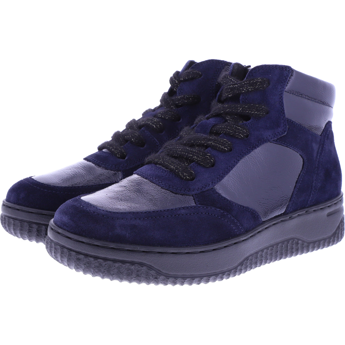 Hartjes | Boogie Boot | Dunkelblau | Lack- & Veloursleder | Weite: H | 1721950-4747 | Damen Booties