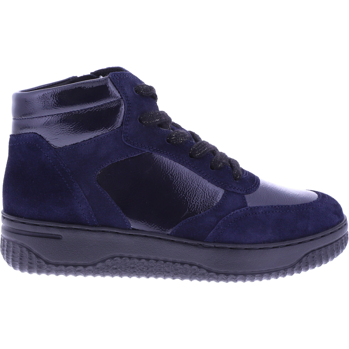 Hartjes | Boogie Boot | Dunkelblau | Lack- & Veloursleder | Weite: H | 1721950-4747 | Damen Booties