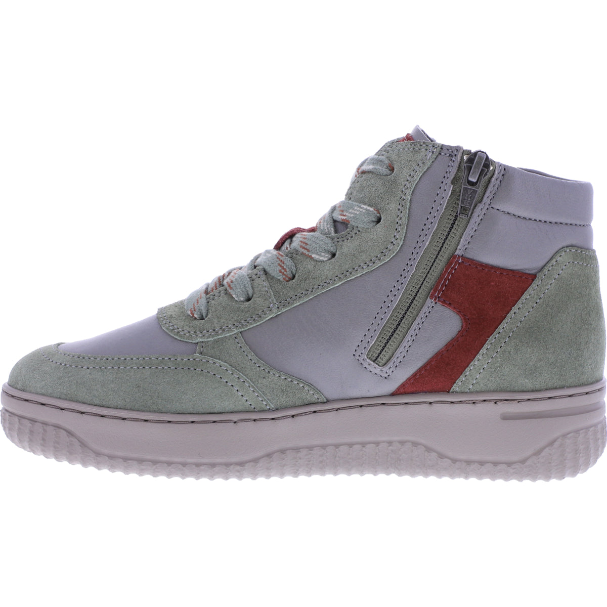 Hartjes Natural / Modell: Boogie Boot / Salbei Leder / Weite: H / 1721950-9191 / Damen Stiefeletten