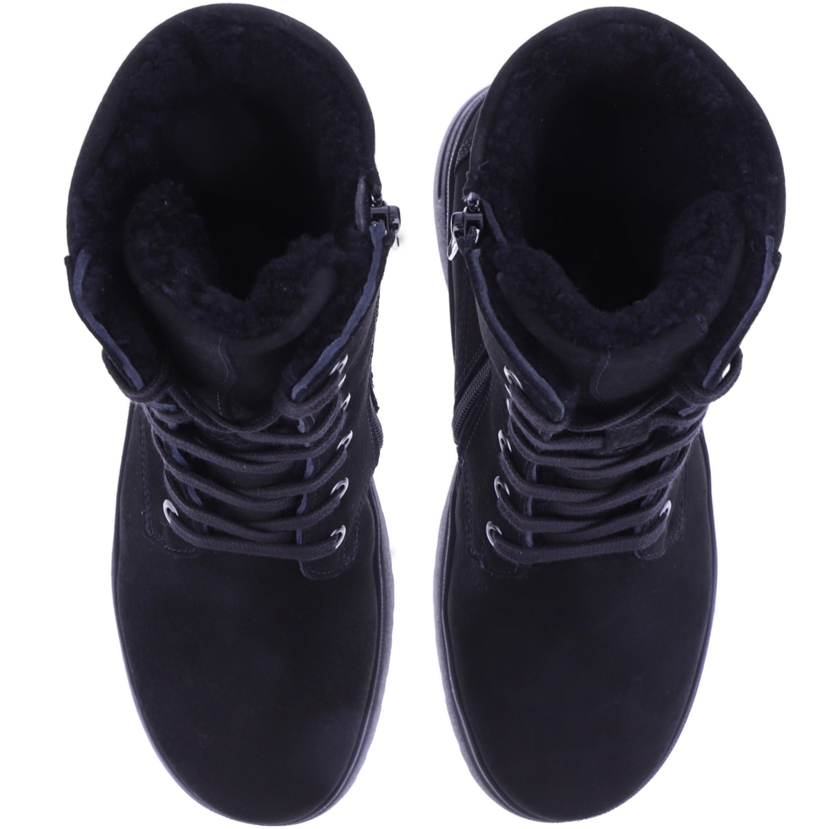 Hartjes | Calora | Schwarz | Nubukleder-Lammfellfutter | Weite: H | 1722802-0100 | Damen Stiefel