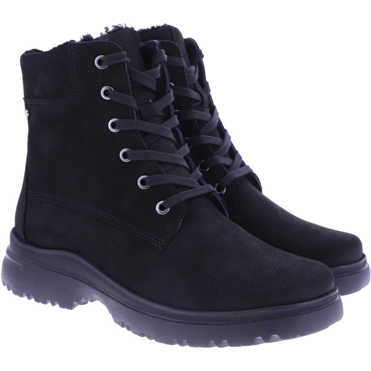 Hartjes | Calora | Schwarz | Nubukleder-Lammfellfutter | Weite: H | 1722802-0100 | Damen Stiefel