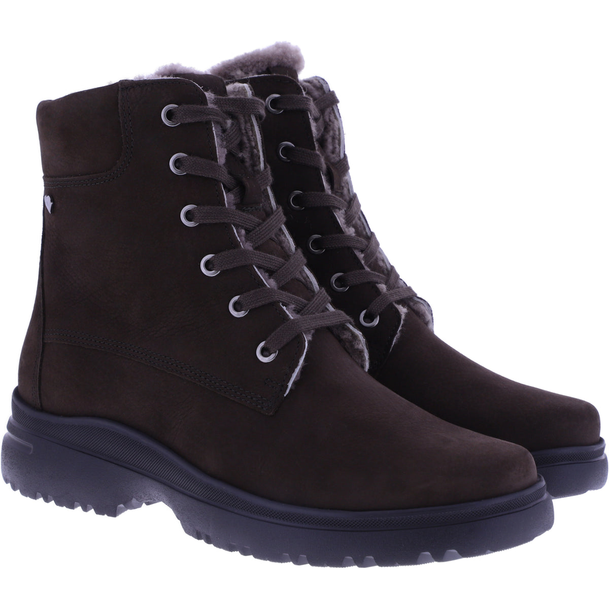 Hartjes | Calora | Dunkelbraun | Nubukleder-Lammfellfutter | Weite: H | 1722802-7700 | Damen Stiefel