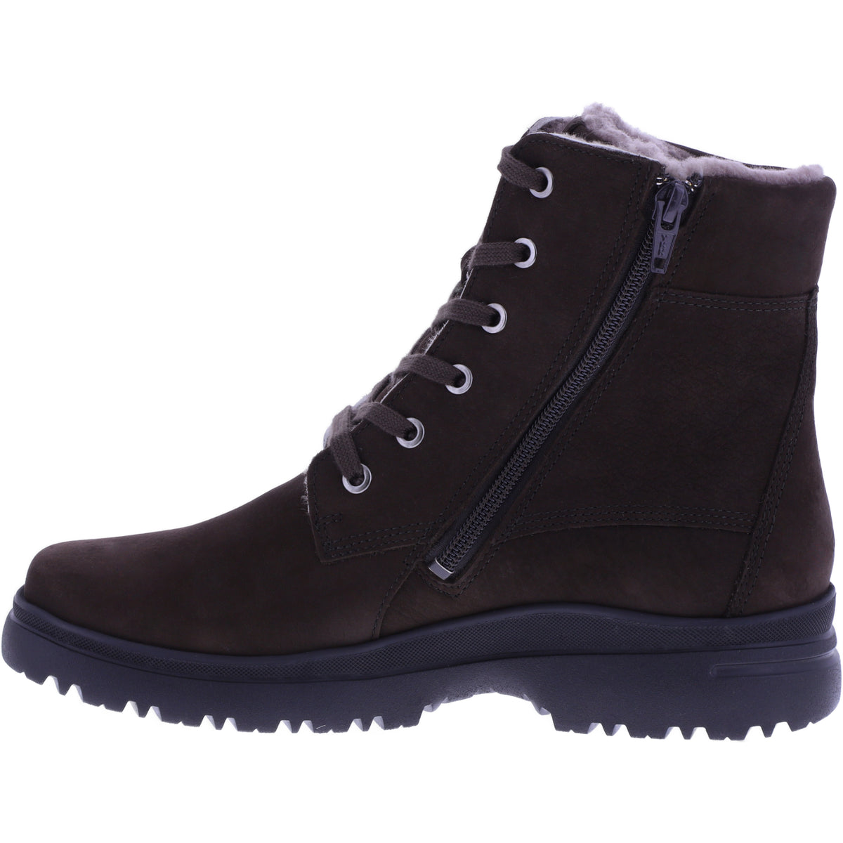 Hartjes | Calora | Dunkelbraun | Nubukleder-Lammfellfutter | Weite: H | 1722802-7700 | Damen Stiefel