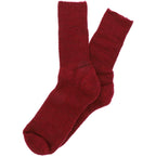 Hirsch Natur | Komfort Socken | Mohmeliert-Rot | 100% Schurwolle
