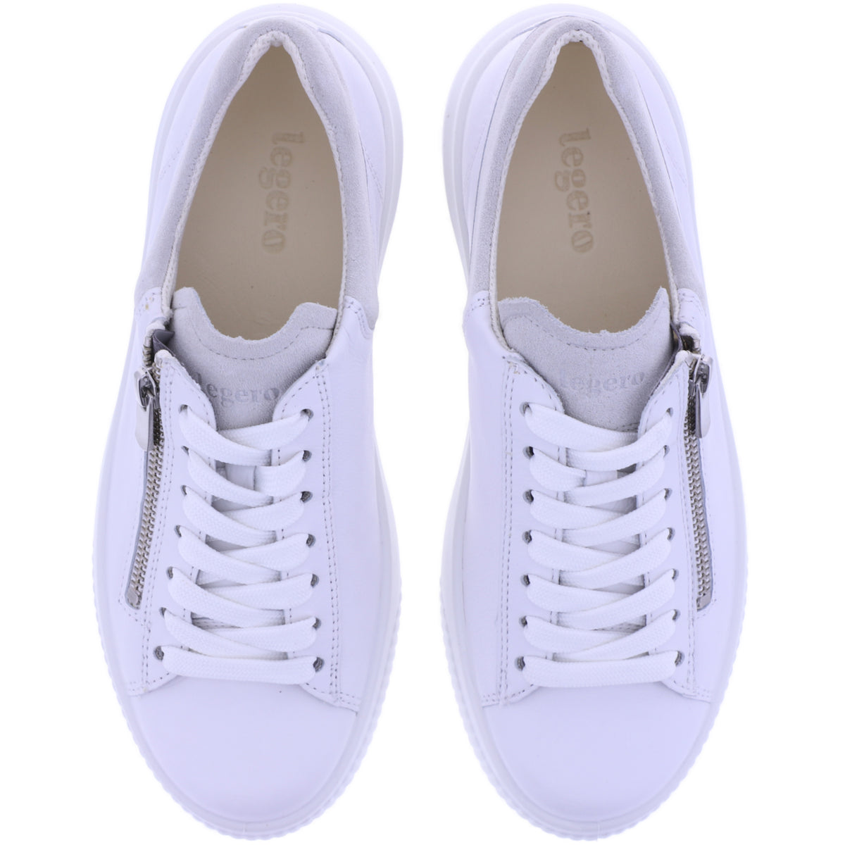 Legero | T4 Jump | Bright-Weiß | Weite: G | Nappaleder | Damen Schnürer