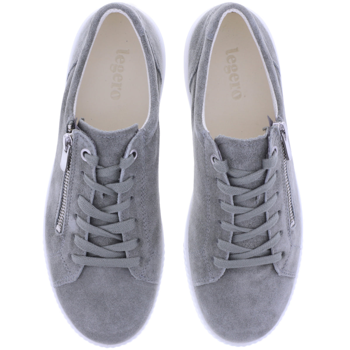 Legero | Tanaro 5.0 | Pino-Graugrün | Weite: G | Veloursleder | Damen Schnürer