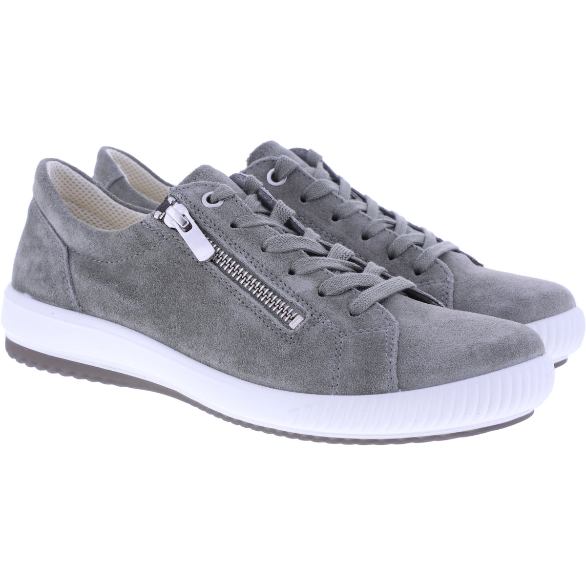 Legero | Tanaro 5.0 | Pino-Graugrün | Weite: G | Veloursleder | Damen Schnürer
