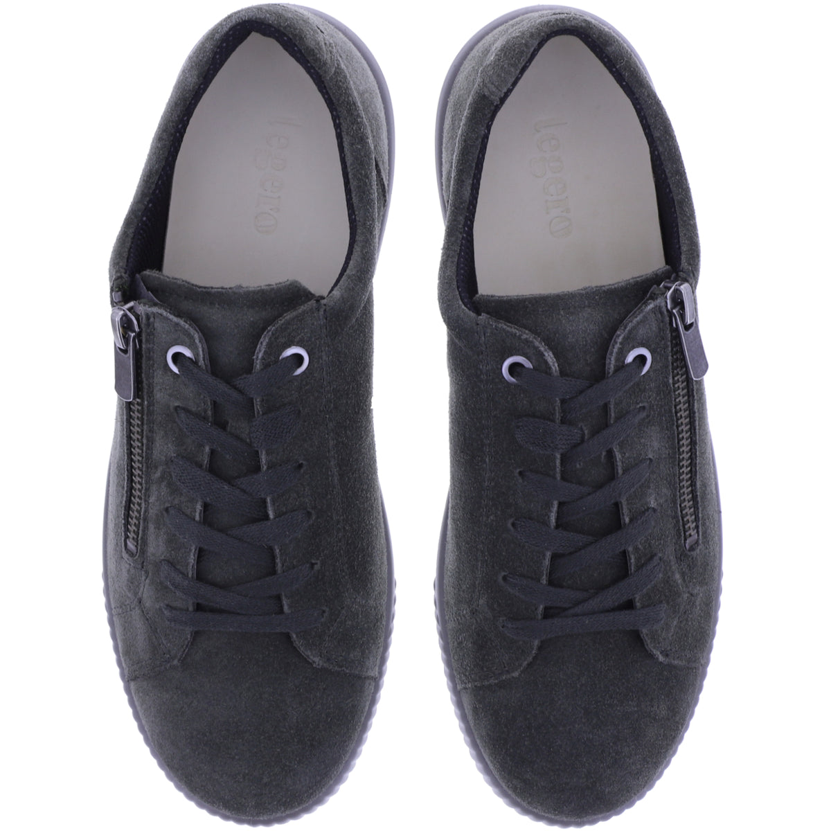 Legero | Tanaro 5.0 | Bean-Green-Grau | Weite: G | Veloursleder | Damen Schnürer
