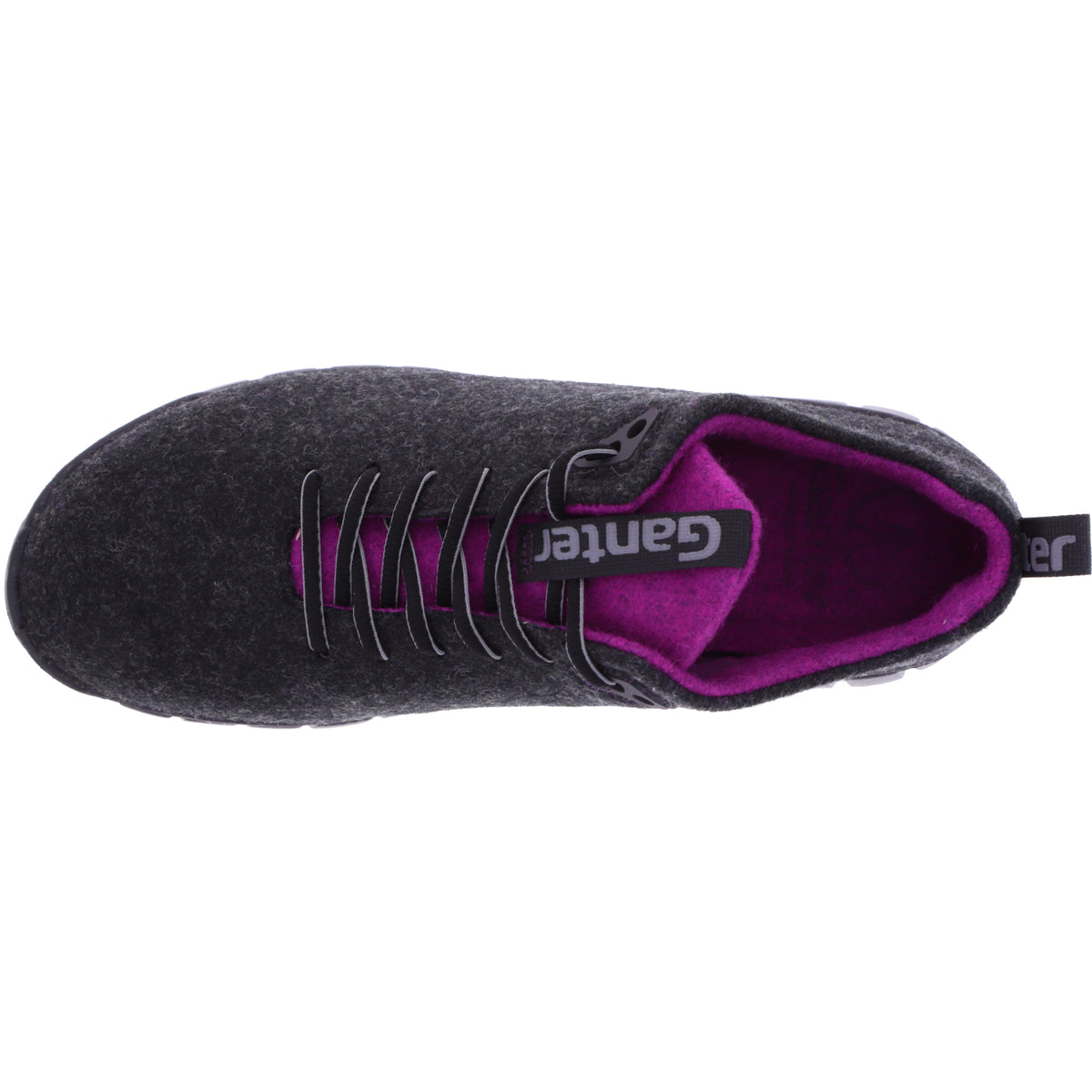 Ganter / Evo / Schwarz-Pink / Weite: H / Merino Wolle / Art: 2-201430-0193 / Damen Schnürer
