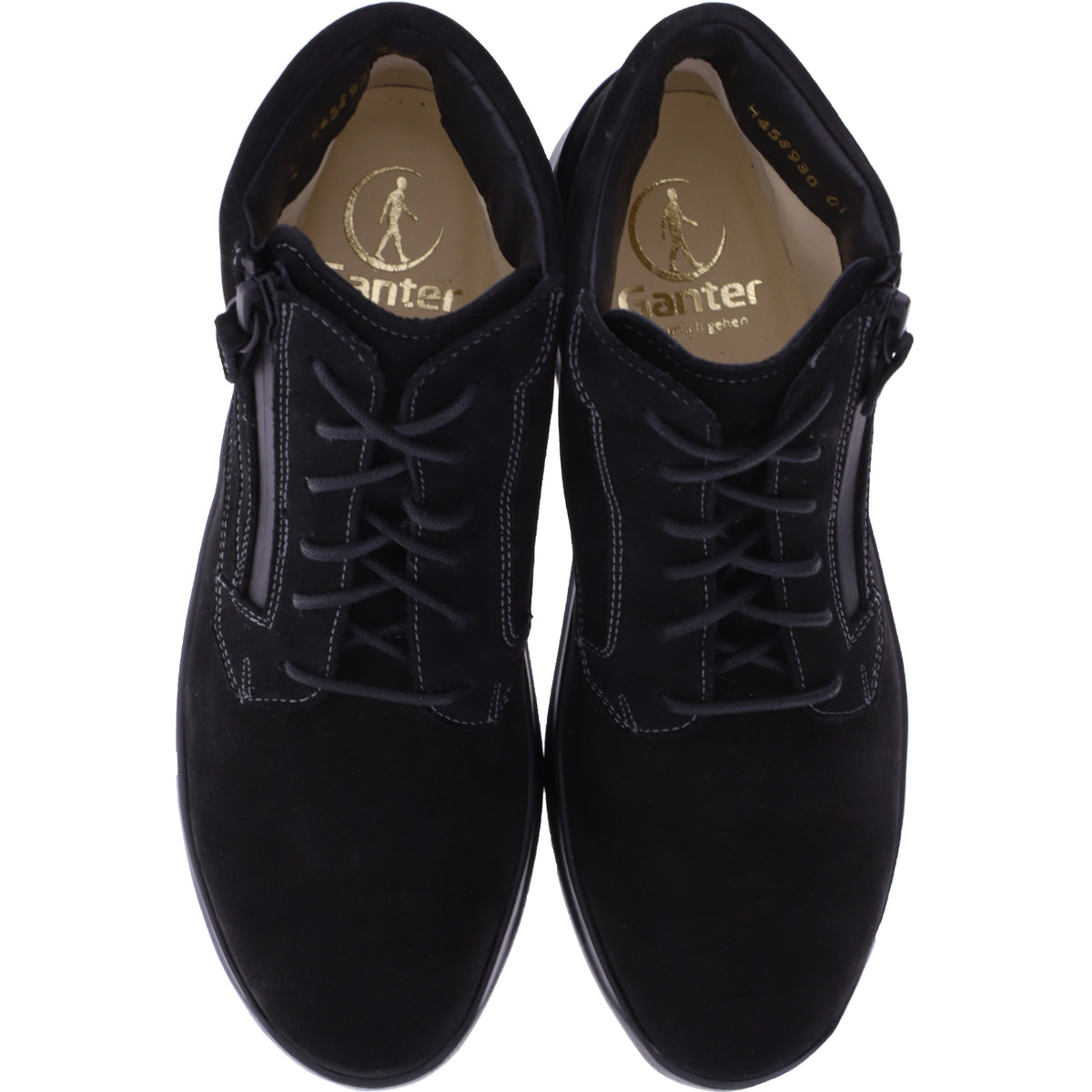 Ganter / Helen Stfl. / Schwarz Nubuk / Weite: H / Leder / Art: 2-201562-0100 / Damen Stiefelette