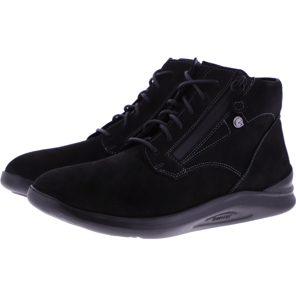Ganter / Helen Stfl. / Schwarz Nubuk / Weite: H / Leder / Art: 2-201562-0100 / Damen Stiefelette