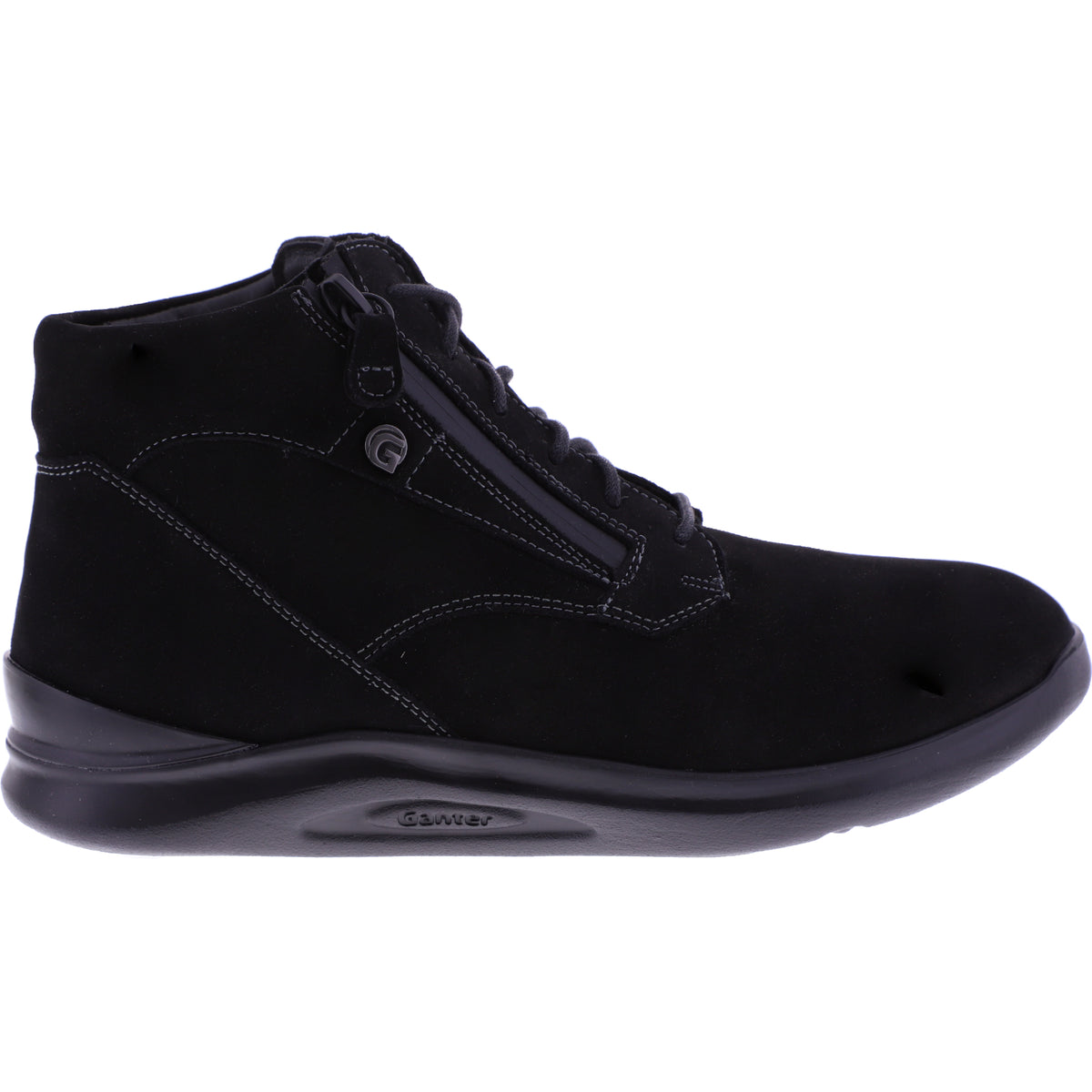 Ganter / Helen Stfl. / Schwarz Nubuk / Weite: H / Leder / Art: 2-201562-0100 / Damen Stiefelette