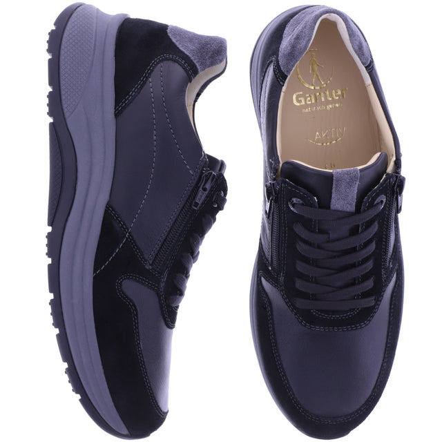 Ganter AKTIV | High Flyer | Schwarz | Weite: H | Kalbsleder | 2-251951-0100  Herren Schnürer