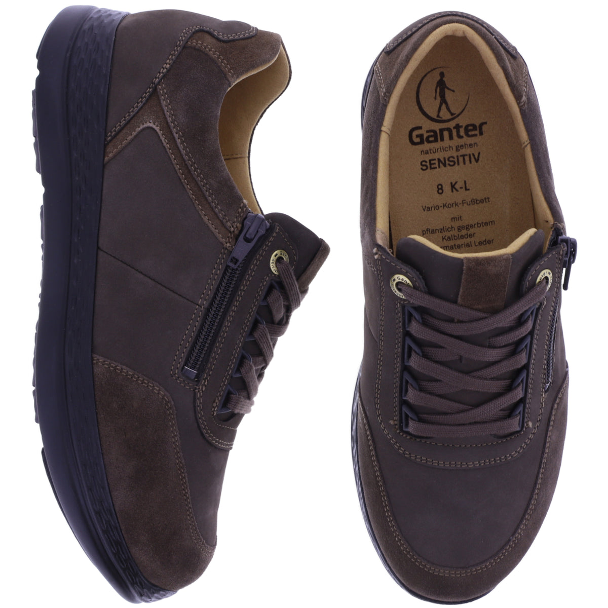 Ganter | Karl-Ludwig | Espresso | Nubuk-Velours | Sensitiv | Weite: K-L | 2-259852-2000 | Herren