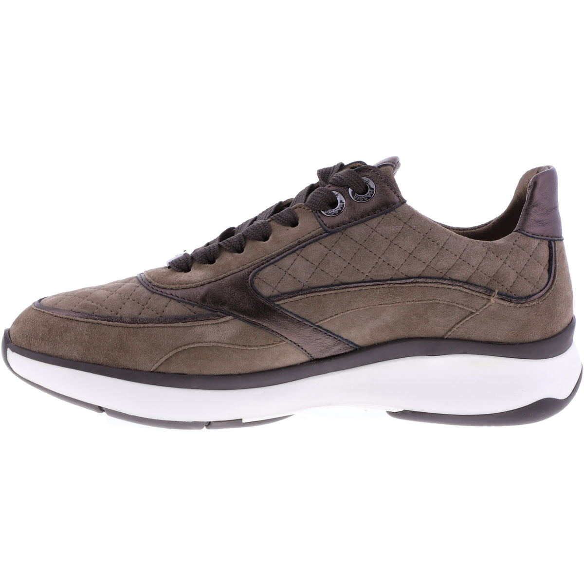 Hassia / Monaco / Taupe-Darkbrown Leder / Wechselfußbett / Art: 2-301132-1986 / Damen Sneakers