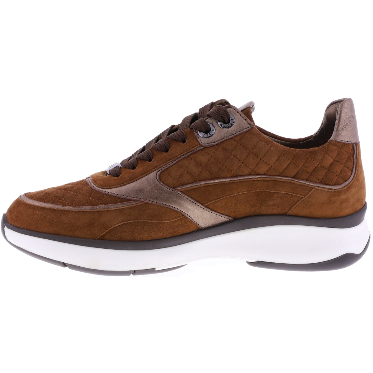 Hassia / Monaco / Nut-Cognac Braun Leder / Wechselfußbett / Art: 2-301132-2400 / Damen Sneakers