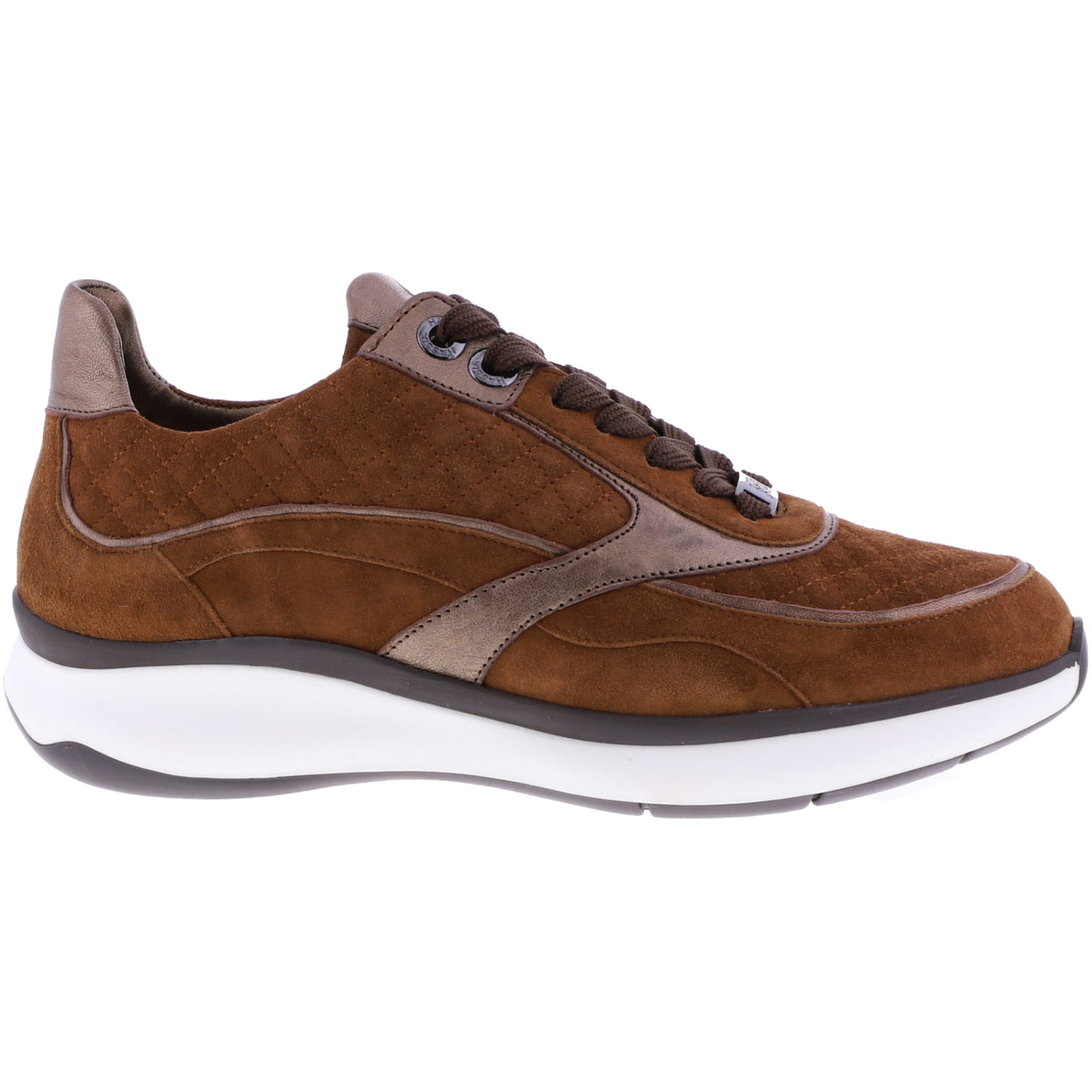 Hassia / Monaco / Nut-Cognac Braun Leder / Wechselfußbett / Art: 2-301132-2400 / Damen Sneakers