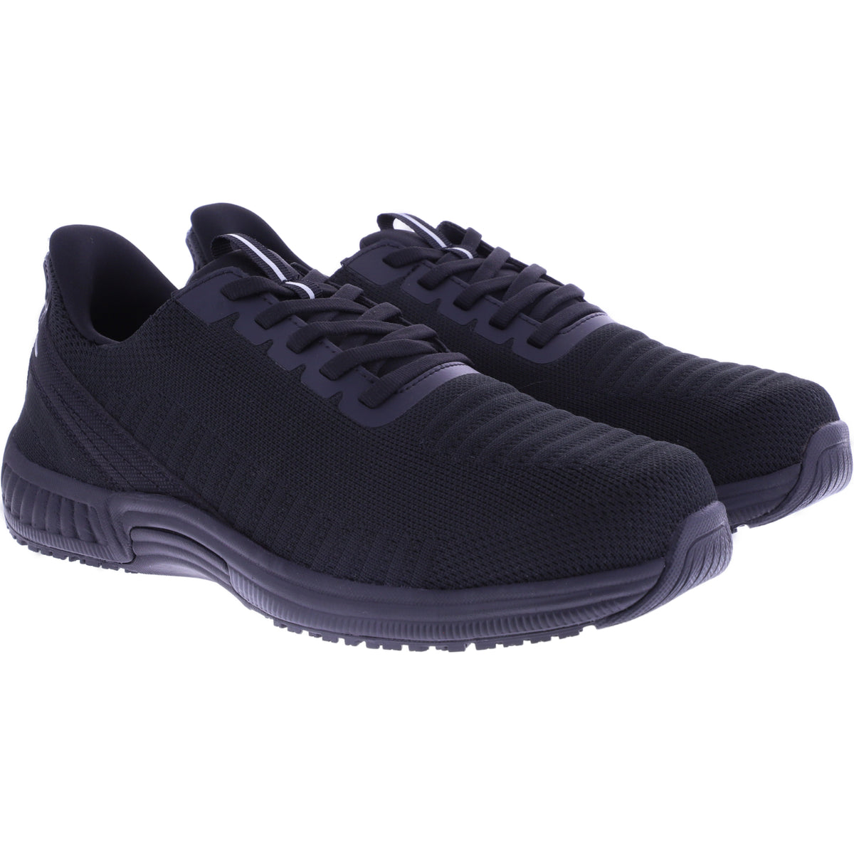 Orthofeet® | Yari | Schwarz-Schwarz | Hands-Free Schuhe mit Fersendämpfung | Herren Schnürer