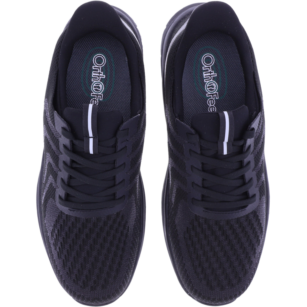 Orthofeet® | Tilos | Schwarz | Hands-Free Schuhe mit Fersendämpfung | Herren Schnürer