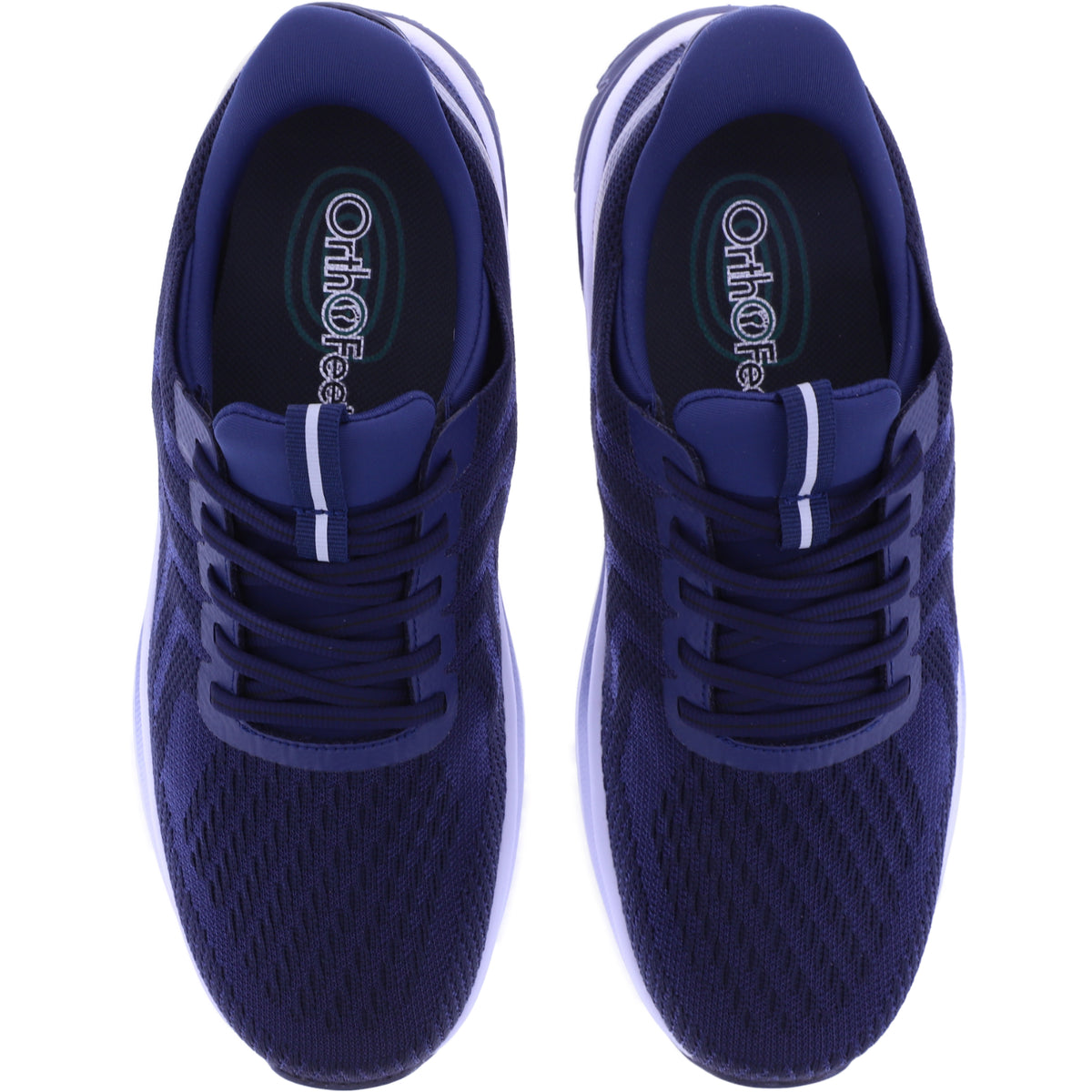 Orthofeet® | Tilos | Navy-Marine | Hands-Free Schuhe mit Fersendämpfung | Herren Schnürer