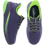 Orthofeet® | Tilos | Dark Gray-Lime | Hands-Free Schuhe mit Fersendämpfung | Herren Schnürer