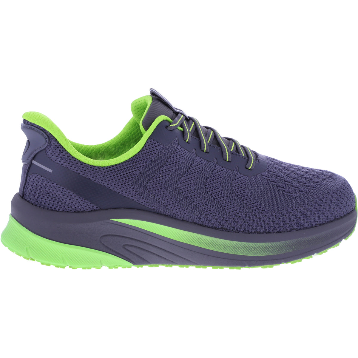 Orthofeet® | Tilos | Dark Gray-Lime | Hands-Free Schuhe mit Fersendämpfung | Herren Schnürer