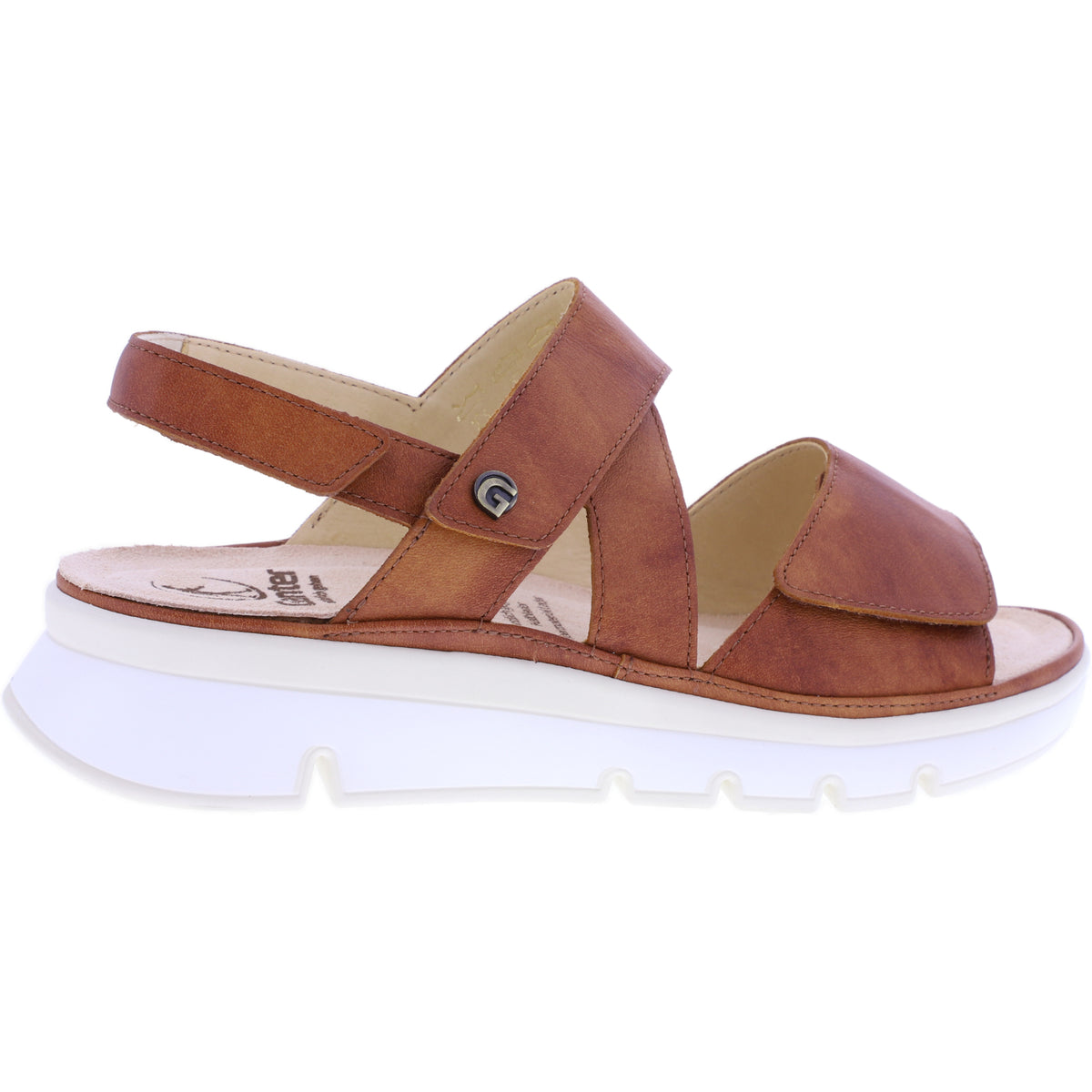 Ganter | Gianna | Cognac | Kalbsleder | Wechselfußbett | Weite: G | 1-200631-2600 | Damen Sandalen