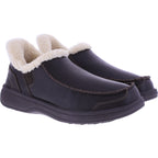 Orthofeet® | Vito | Braun Leder | Hands-Free Slipper mit Fersendämpfung | Herren Hausschuhe