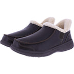 Orthofeet® | Vito | Braun Leder | Hands-Free Slipper mit Fersendämpfung | Herren Hausschuhe