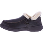 Orthofeet® | Vito | Braun Leder | Hands-Free Slipper mit Fersendämpfung | Herren Hausschuhe