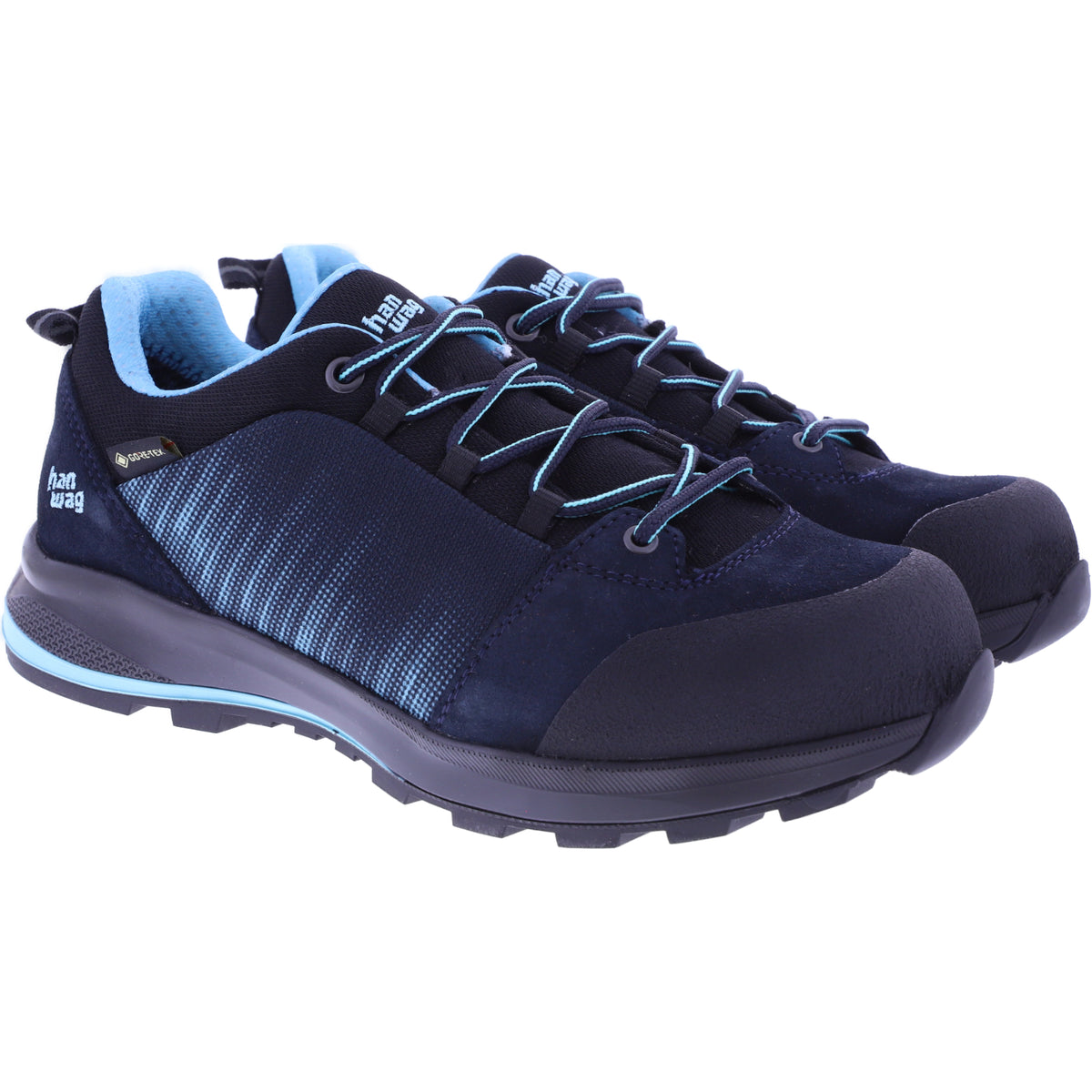 Hanwag | Modell: Klarsby Low Bunion Lady GTX | Navy-Sky | GORE-TEX® | Damen Wanderschuhe