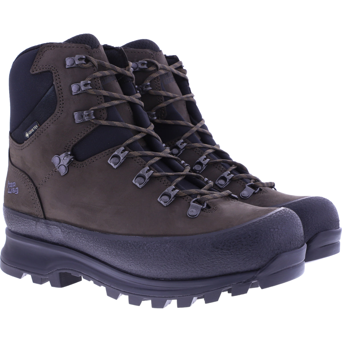 Hanwag | Modell: Nazcat II Wide GTX | Mocca/Black | Leder | GORE-TEX® | Herren Wanderstiefel
