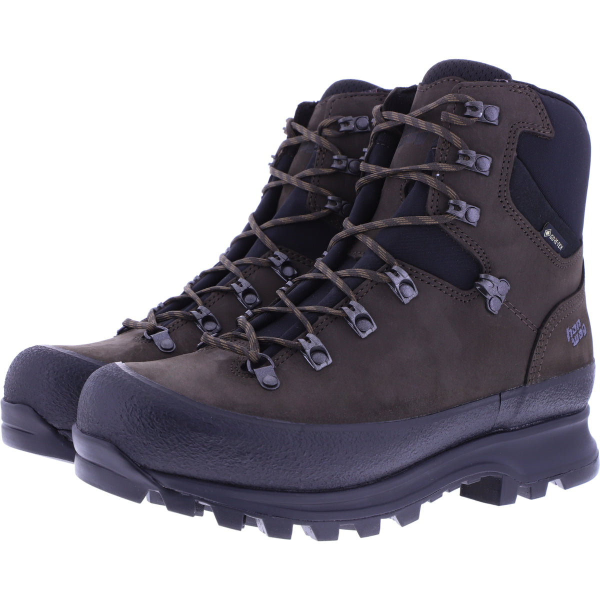 Hanwag | Modell: Nazcat II Wide GTX | Mocca/Black | Leder | GORE-TEX® | Herren Wanderstiefel