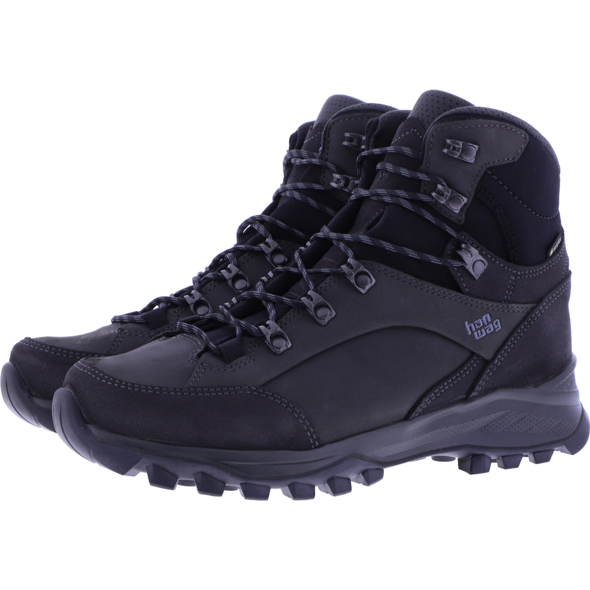 Hanwag / Modell: Banks GTX / Asphalt-Asphalt / Nubukleder / GORE-TEX® / Herren Wanderstiefel