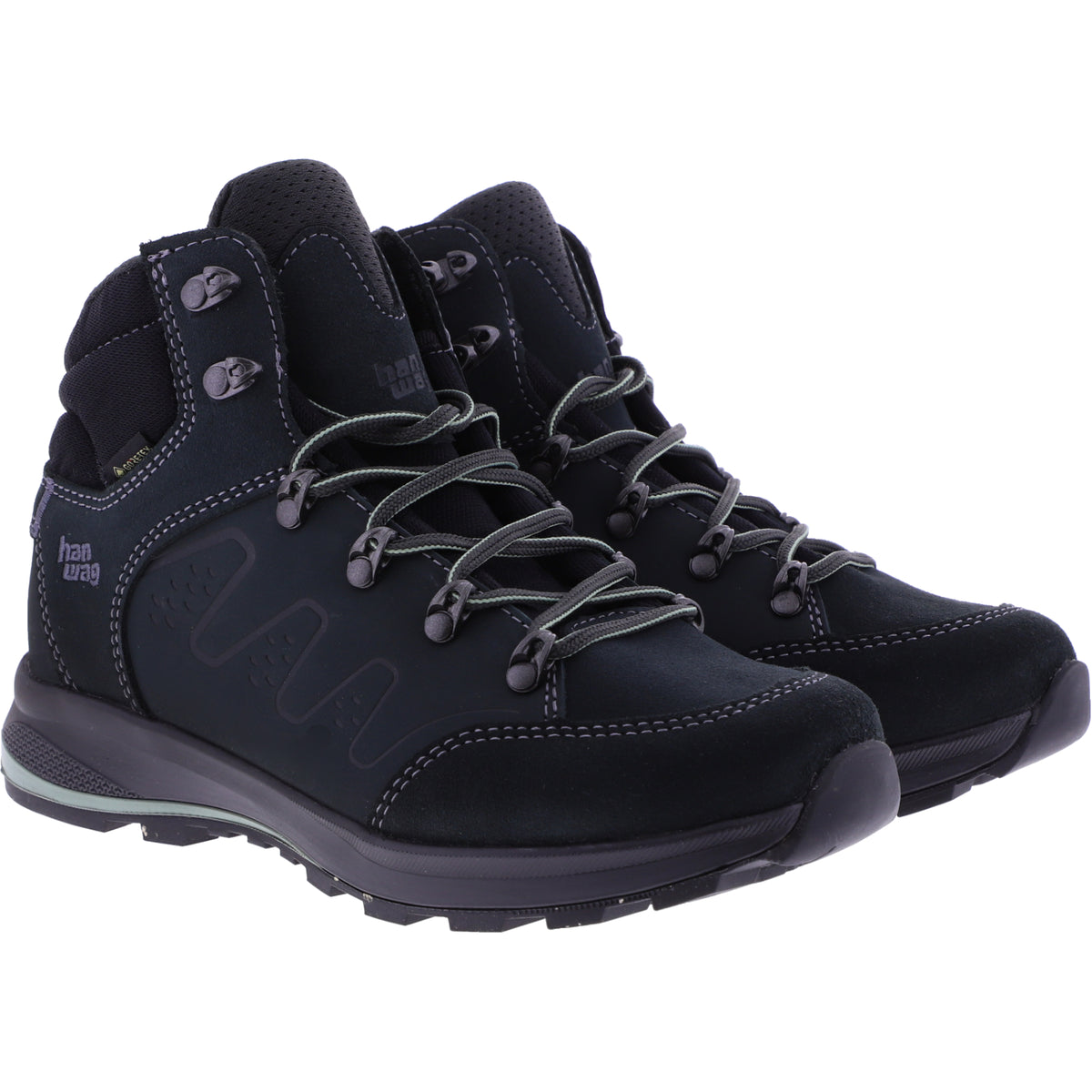 Hanwag / Modell: Torsby Lady GTX / Petrol-Mint / GORE-TEX® / Damen Wanderstiefel