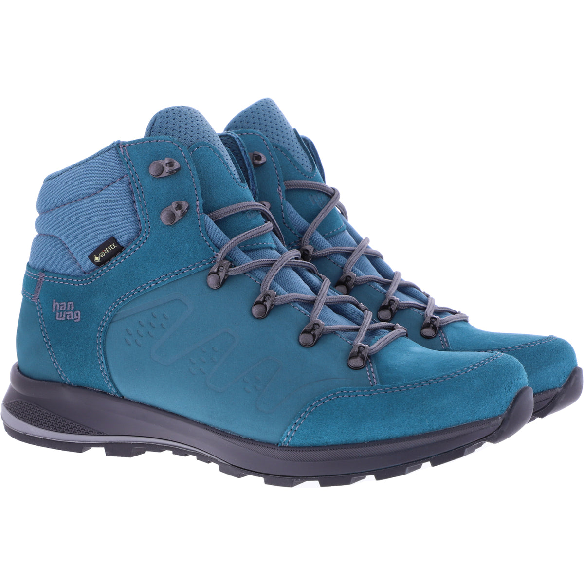 Hanwag / Modell: Torsby Lady GTX / Bluegreen-Asphalt / GORE-TEX® / Damen Wanderstiefel