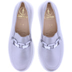 Ganter | Heike | Silber Softmetallic | Weite: H | Kalbsleder | 9-204530-7600 | Damen Slipper