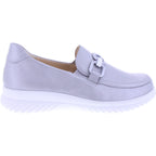 Ganter | Heike | Silber Softmetallic | Weite: H | Kalbsleder | 9-204530-7600 | Damen Slipper