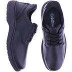 Orthofeet® | Claude | Schwarz Leder | Hands-Free Schuhe mit Fersendämpfung | Herren Schnürer