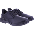 Orthofeet® | Claude | Schwarz Leder | Hands-Free Schuhe mit Fersendämpfung | Herren Schnürer