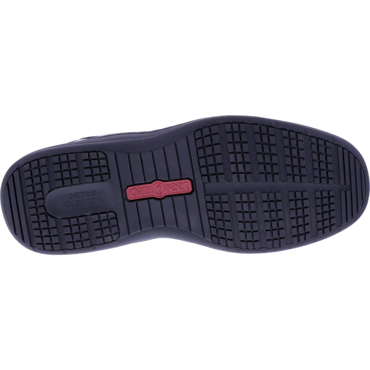 Orthofeet® | Claude | Schwarz Leder | Hands-Free Schuhe mit Fersendämpfung | Herren Schnürer