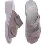 Fidelio | Hedi | Ambra-Braun | Leder-Stretch | Hallux | Weite: H½ | Damen Pantoletten