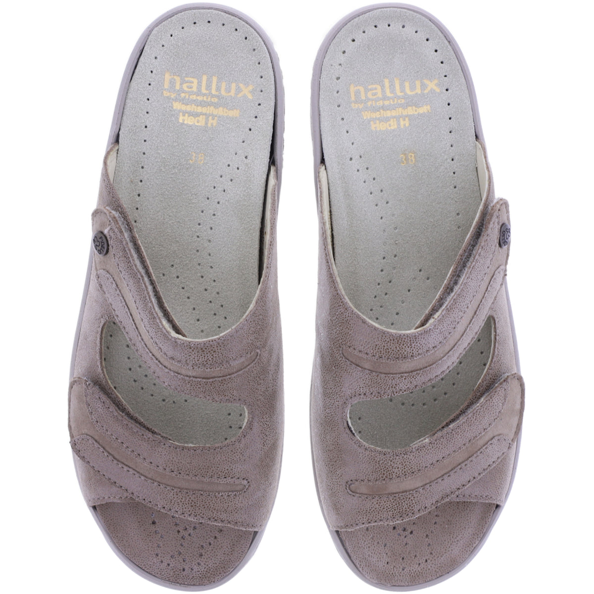 Fidelio | Hedi | Ambra-Braun | Leder-Stretch | Hallux | Weite: H½ | Damen Pantoletten