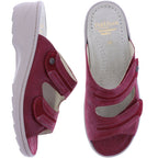 Fidelio | Hedi | Scarlet-Rot | Leder-Stretch | Hallux | Weite: H½ | Damen Pantoletten