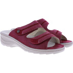 Fidelio | Hedi | Scarlet-Rot | Leder-Stretch | Hallux | Weite: H½ | Damen Pantoletten