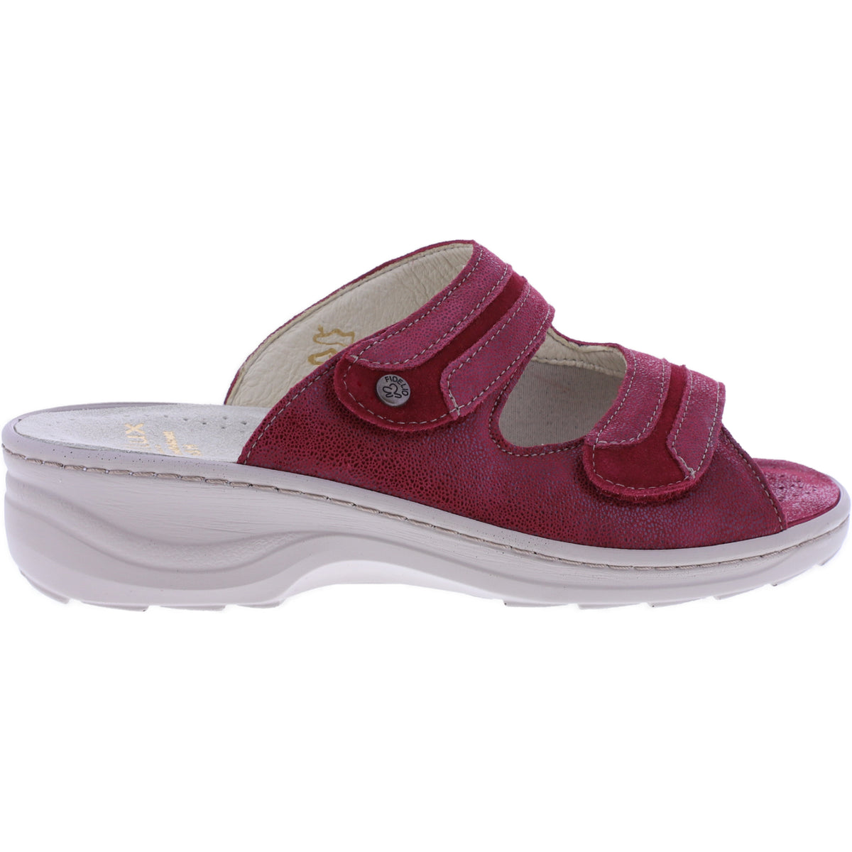 Fidelio | Hedi | Scarlet-Rot | Leder-Stretch | Hallux | Weite: H½ | Damen Pantoletten