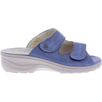 Fidelio | Hedi | Jeans-Hellblau | Leder-Stretch | Hallux | Weite: H½ | Damen Pantoletten