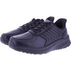 Orthofeet® | Navigate | Schwarz Leder | Hands-Free Schuhe mit Fersendämpfung | Herren Schnürer